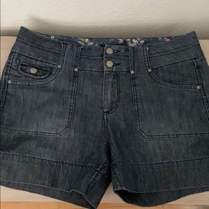 One5One dark denim shorts